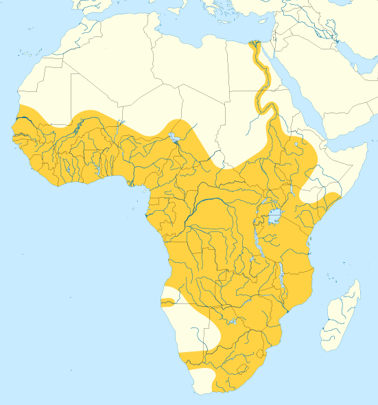 File:Nile monitor (varanus niloticus) distribution map.png