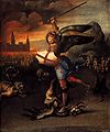 Battle of the Archangel Michael with the Dragon - by Raphael