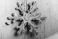 Hexagonal snow flake.