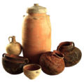Qumran Pottery Examples (Pottery was developed in Qumran. All the plates, dishes, and jars were pottery objects.)