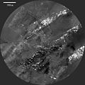 Surface of Titan from 7 to 0.5 km up, from Huygens lander as it descended