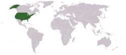 Location of Estados Unidos (United States)