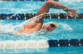This is an example of freestyle, the main stroke in the sport of swimming and the easiest to learn.