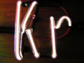 Krypton filled discharge tube