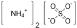 Chemical structure of Ammonium Sulfate