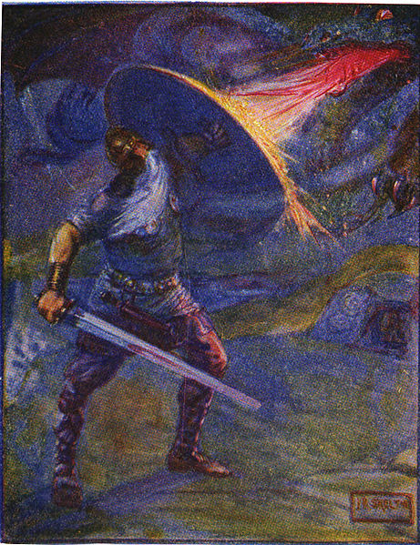 File:Beowulf and the dragon.jpg