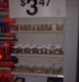 Betta are common pets, this as seen in a wal-mart store.