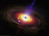 Supermassive black hole eating matter.jpg