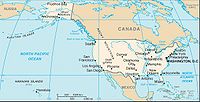 Location of the United States of America