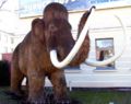 A model of a mammoth in Nordhausen, Germany.