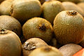 A small bunch of kiwifruit (Actinidia chinensis)