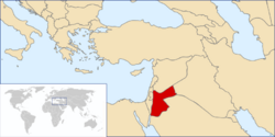 Location of Jordan