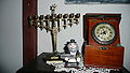 Hanukkah Menorah in the Anatewka restaurant in Lodz (Poland)